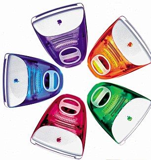 较早个彩色iMac G3系列产品